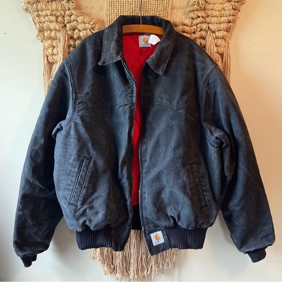 Carhartt Other - Vintage 90’s Carhartt Santa Fe Flannel Lined Jacket